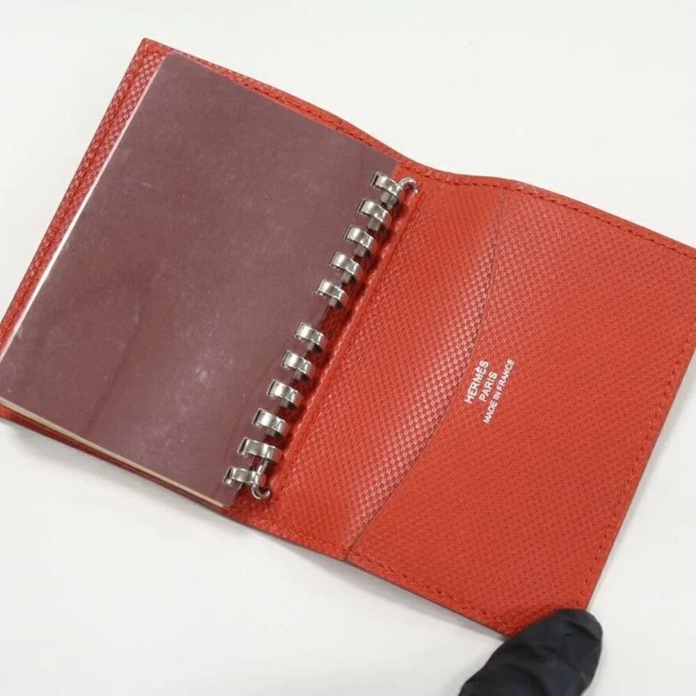 Hermes Handbook Cover Agenda Mini Grande Ashe Zangine Silver